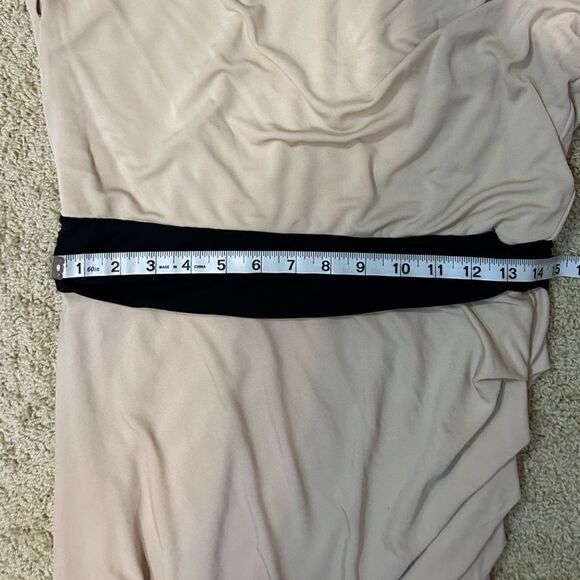 Halston Heritage side ruched mini‎ dress size M - Picture 9 of 13